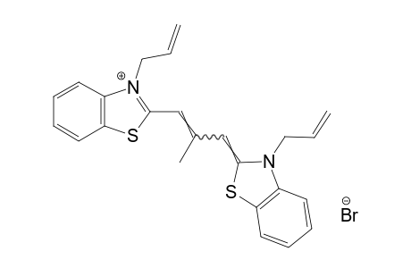 3-ALLYL-2-[3-(3-ALLYL-2-BENZOTHIAZOLINYLIDENE)-2-METHYLPROPENYL]BENZOTHIAZOLIUM BROMIDE