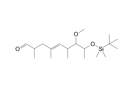 7-Methoxy-8-(tert-butyldimethylsiloxy)-2,4,6-trimethylnon-4-en-1-al