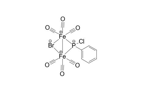 .mu,-bromo-.mu.-(chlorophenylphosphido)-bis(tricarbonyliron)(Fe-Fe)