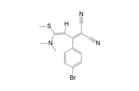 2-CYANO-3-(4-BrOMOPHENYL)-5-DIMETHYLAMINO-5-METHYLTHIO-PENTA-2,4-DIENE-NITRILE