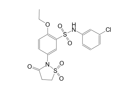 benzenesulfonamide, N-(3-chlorophenyl)-5-(1,1-dioxido-3-oxo-2-isothiazolidinyl)-2-ethoxy-