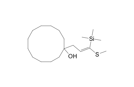 1-[3-(Methylthio)-3-(trimethylsilyl)-2-propenyl]cyclododecanol