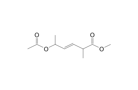 5-Acetoxy-2-methyl-hex-3-enoic acid, methyl ester