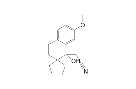 2-{1'-hydroxy-7'-methoxy-3',4'-dihydro-1'H-spiro[cyclopentane-1,2'-naphthalene]-1'-yl}acetonitrile