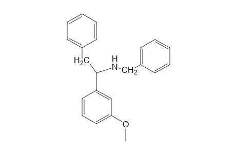 N-[1-(m-methoxyphenyl)-2-phenylethyl]benzylamine
