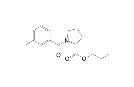 L-Proline, N-(3-methylbenzoyl)-, propyl ester