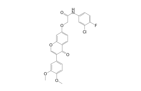 acetamide, N-(3-chloro-4-fluorophenyl)-2-[[3-(3,4-dimethoxyphenyl)-4-oxo-4H-1-benzopyran-7-yl]oxy]-