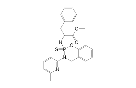 Methyl-2-[3-(6-methyl-2-pyridyl)-2-thioxo-3,4-dihydro-2H-1,3,2-lambda(5)-benzoxazaphosphinin-2-yl]-amino-3-phenylpropanoate