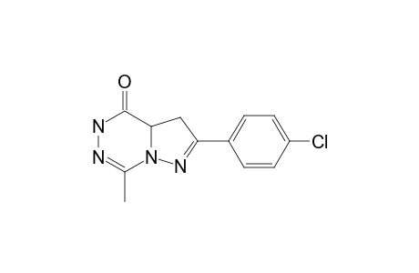 2-(4-CHLOROPHENYL)-7-METHYL-3,3A-DIHYDRO-4-OXO-5H-PYRAZOLO-[1,5-D]-[1,2,4]-TRIAZINE