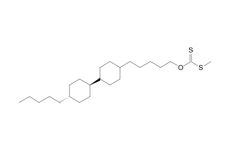 S-Methyl o-5-[trans-4-(trans-4-pentylcyclohexyl)cyclohexyl]pentyl dithiocarbonate