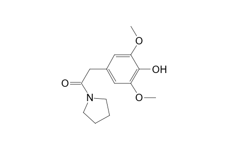 Pyrrolidine, 1-[(4-hydroxy-3,5-dimethoxyphenyl)acetyl]-