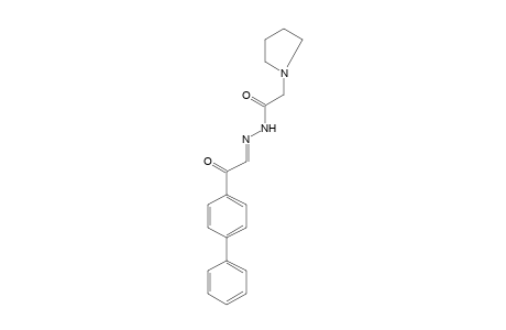 1-pyrrolidineacetic acid, (p-phenylphenacylidene)hydrazide