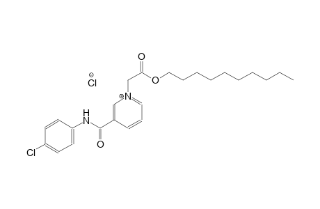 1-(carboxymethyl)-3-[(p-chlorophenyl)carbamoyl]pyridinium chloride, decyl ester