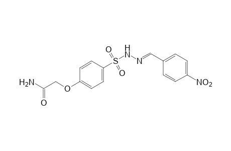 p-(carbamoylmethoxy)benzenesulfonic acid, (p-nitrobenzylidene)hydrazide