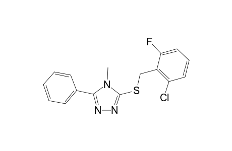 3-[(2-chloro-6-fluorobenzyl)sulfanyl]-4-methyl-5-phenyl-4H-1,2,4-triazole