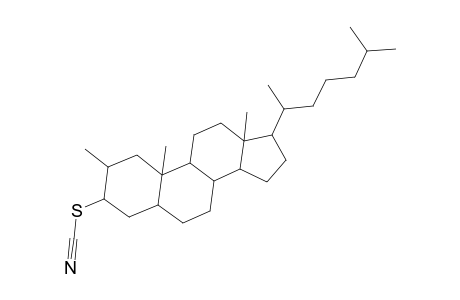 Thiocyanic acid, 2.alpha.-methyl-5.alpha.-cholestan-3.beta.-yl ester