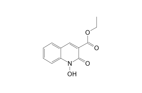 1,2-dihydro-1-hydroxy-2-oxo-3-quinolinecarboxylic acid, ethyl ester