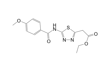 ethyl {5-[(4-methoxybenzoyl)amino]-1,3,4-thiadiazol-2-yl}acetate