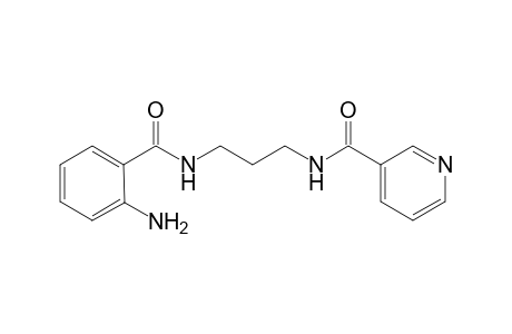 3-pyridinecarboxamide, N-[3-[(2-aminobenzoyl)amino]propyl]-