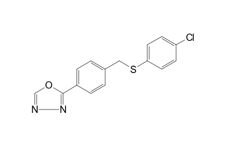 2-{alpha-[(p-CHLOROPHENYL)THIO]-p-TOLYL}-1,3,4-OXADIAZOLE