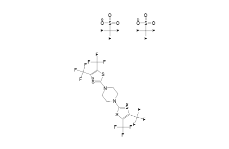 4,4',5,5'-tetrakis( Trifluoromethyl)-2,2'-(piperazine-1,4-diyl) bis(1,3-dithiolium)-bis( trifluoromethanesulfonate )