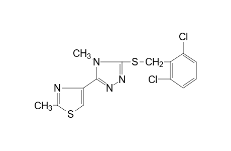 3-[(2,6-dichlorobenzyl)thio]-4-methyl-5-(2-methyl-4-thiazolyl)-4H-1,2,4-triazole