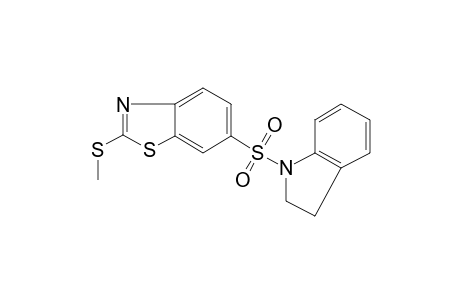 Benzothiazole, 6-(2,3-dihydroindole-1-sulfonyl)-2-methylsulfanyl-