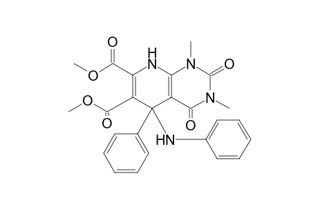 Dimethyl 5-anilino-1,3-dimethyl-2,4-dioxo-5-phenyl-1,2,3,4,5,8-hexahydropyrido[2,3-d]pyrimidine-6,7-dicarboxylate