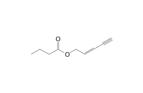 Butanoic acid, pent-2-en-4-ynyl ester