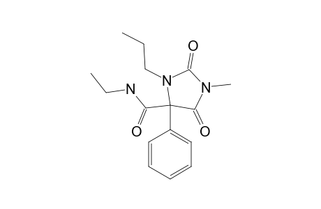 5-Ethylcarbamoyl-3-methyl-5-phenyl-1-propylhydantoin