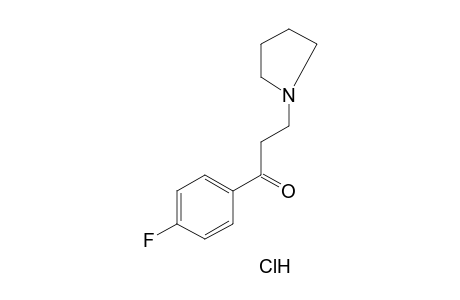 4'-fluoro-3-(1-pyrrolidinyl)propiophenone, hydrochloride