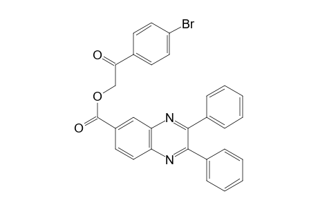 6-Quinoxalinecarboxylic acid, 2,3-diphenyl-, 2-(4-bromophenyl)-2-oxoethyl ester