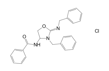 (Z)-3-Benzyl-2-benzylimino-4-benzamido-1,3-oxzolidine hydrochloride