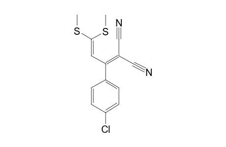 2-(4-CHLORPHENYL)-1,1-DICYANO-4,4-BIS-(METHYLTHIO)-1,3-BUTADIEN