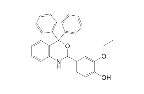 4-(4,4-Diphenyl-1,4-dihydro-2H-3,1-benzoxazin-2-yl)-2-ethoxyphenol