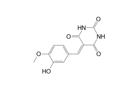 2,4,6(1H,3H,5H)-pyrimidinetrione, 5-[(3-hydroxy-4-methoxyphenyl)methylene]-