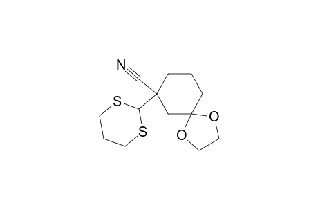 7-(1,3-dithian-2-yl)-1,4-dioxaspiro[4.5]decane-7-carbonitrile