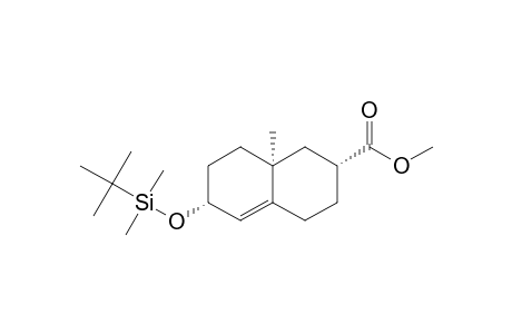 METHYL-(2R*,6R*,8AS*)-1,2,3,4,6,7,8,8A-OCTAHYDRO-8A-METHYL-6-[(DIMETHYL-(1,1-DIMETHYLETHYL)-SILYL)-OXY]-NAPHTHALENE-2-CARBOXYLATE