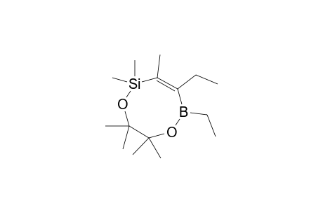 4,5-Diethyl-2,2,3,7,7,8,8-heptamethyl-1,6-dioxa-2-sila-5-bora-3-cyclooctene