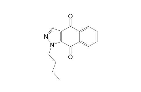 1H-Benz[f]indazole-4,9-dione, 1-butyl-