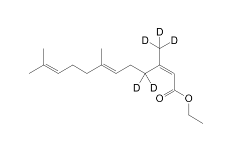 Ethyl (4,4-(2)H2)-(2Z,6E)-7,11-dimethyl-3-((2)H3-methyl)dodeca-2,6,10-trienoate