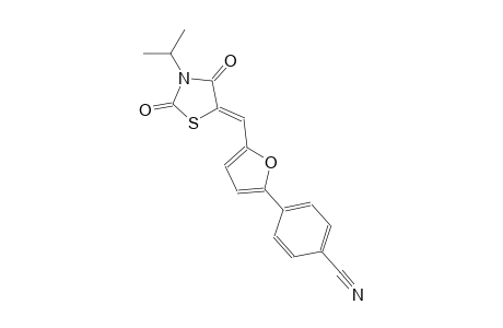 4-{5-[(Z)-(3-isopropyl-2,4-dioxo-1,3-thiazolidin-5-ylidene)methyl]-2-furyl}benzonitrile