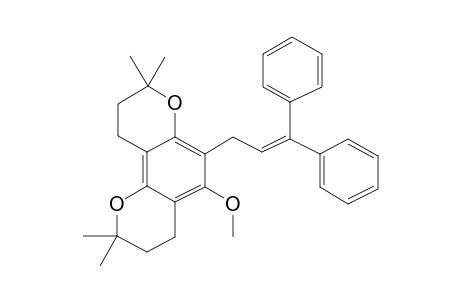 2H,8H-Benzo[1,2-b:3,4-b']dipyran, 6-(3,3-diphenyl-2-propenyl)-3,4,9,10-tetrahydro-5-methoxy-2,2,8,8-tetramethyl-