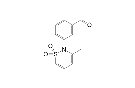 3'-(3,5-dimethyl-2H-1,2-thiazin-2-yl)acetophenone, S,S-dioxide