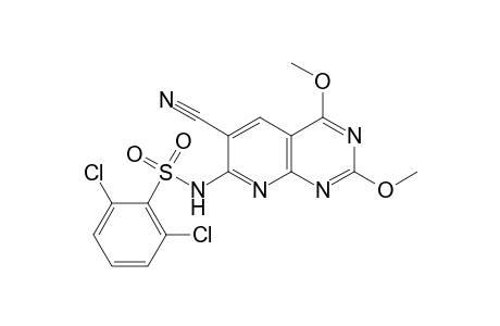 Benzenesulfonamide, 2,6-dichloro-N-(6-cyano-2,4-dimethoxypyrido[2,3-d]pyrimidin-7-yl)-