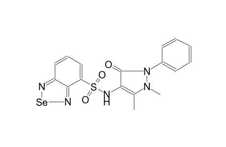 N-(1,5-dimethyl-3-oxidanylidene-2-phenyl-pyrazol-4-yl)-2,1,3-benzoselenadiazole-4-sulfonamide