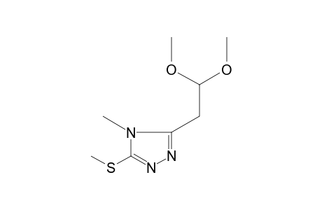 4-METHYL-5-(METHYLTHIO)-4H-1,2,4-TRIAZOLE-3-ACETALDEHYDE,DIMETHYL ACETAL