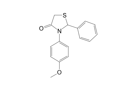 3-(p-methoxyphenyl)-2-phenyl-4-thiazolidinone