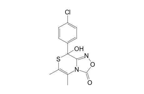 8-(4-chlorophenyl)-8-hydroxy-5,6-dimethyl-[1,2,4]oxadiazolo[3,4-c][1,4]thiazin-3-one
