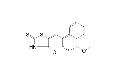 (5E)-5-[(4-methoxy-1-naphthyl)methylene]-2-thioxo-1,3-thiazolidin-4-one